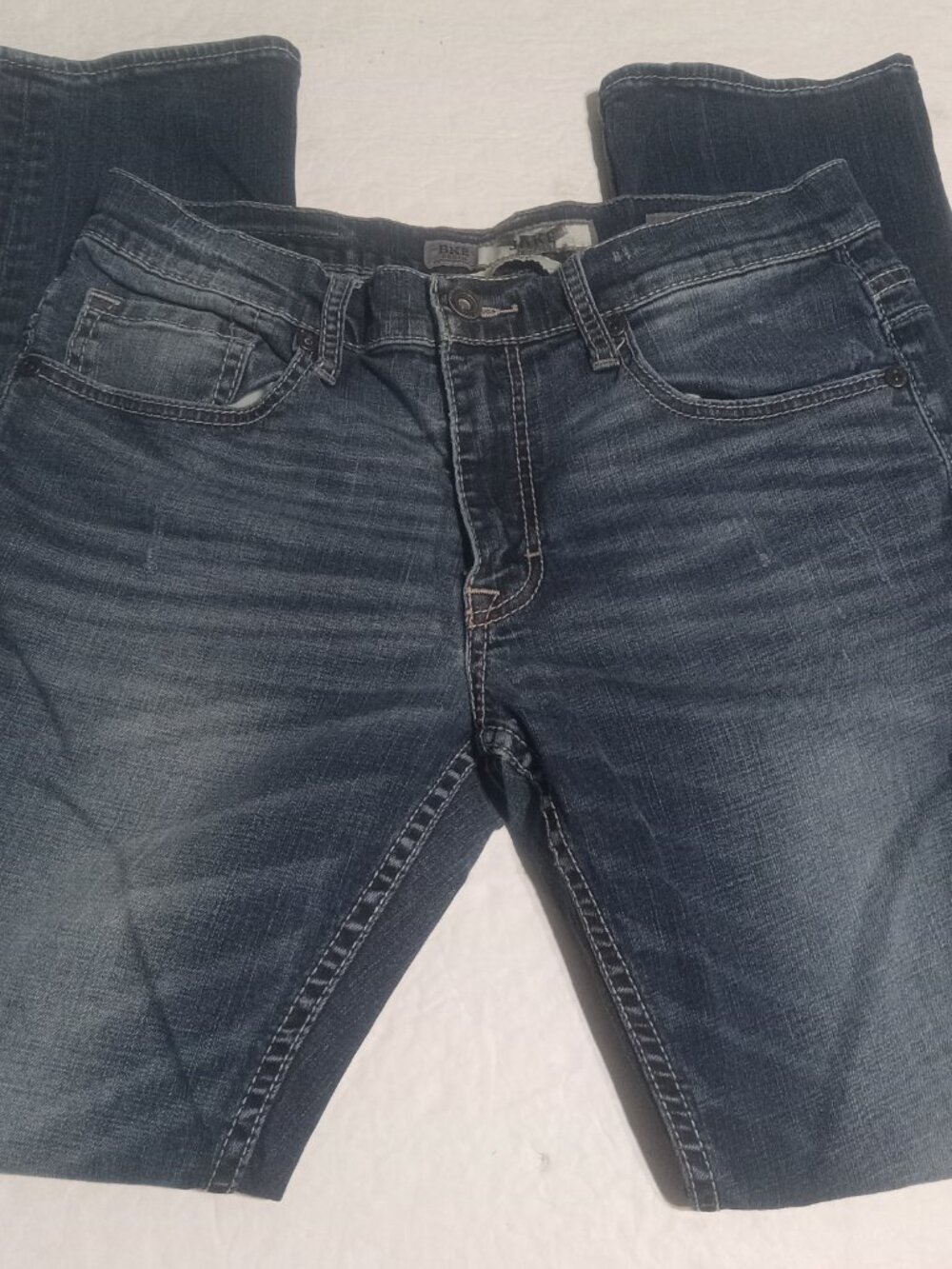 BKE Men's Jake Distressed Skinny Stretch Jeans 32L ABC9004 - Picture 2 of 8